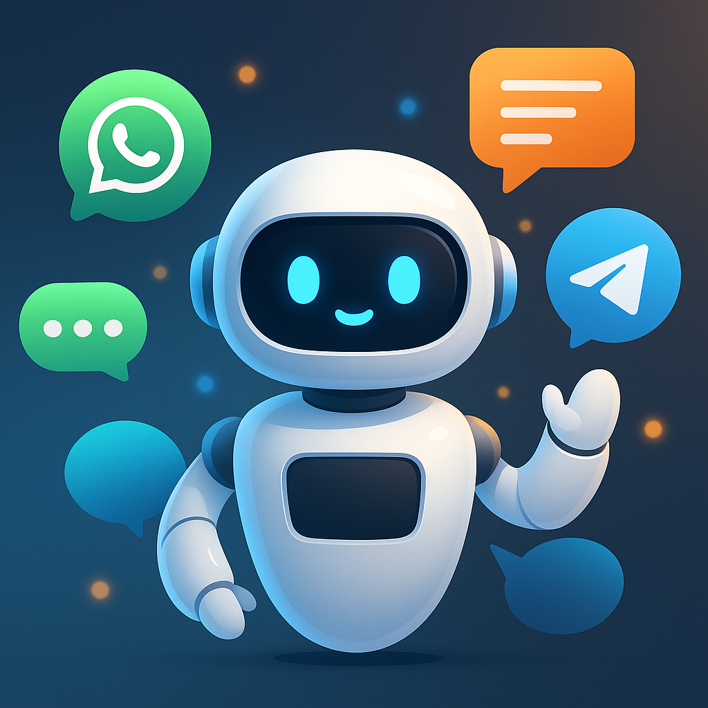 Bots Inteligentes de Atendimento (WhatsApp, Telegram, Web)